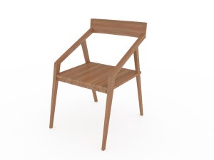 modern minimalist chair Model 3D