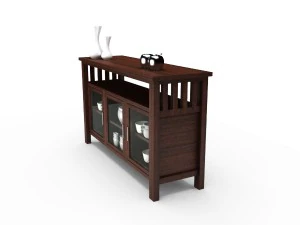 rodes 3 door table 3D Model