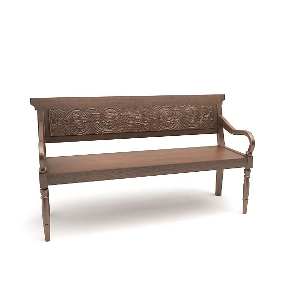 classic javanese chair 3D Model .c4d .max .obj .3ds .fbx .stl .blend