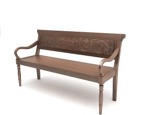 classic javanese chair Modelo 3D