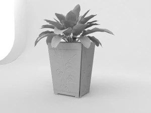 pote de pedra Modelo 3D