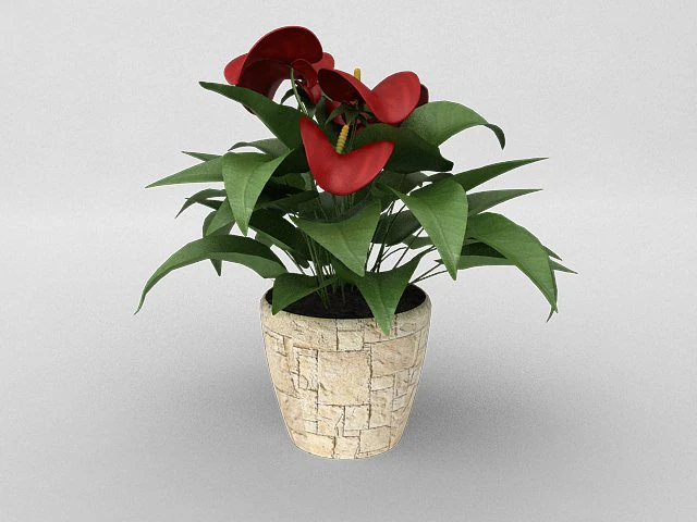pot9 3D Model .c4d .max .obj .3ds .fbx .stl .blend