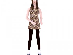 low poly woman model 3D Model