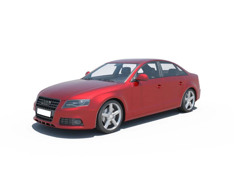 Audi a4 3D Model .c4d .max .obj .3ds .fbx .stl .blend 