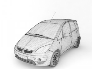mitsubishi colt Modelo 3D