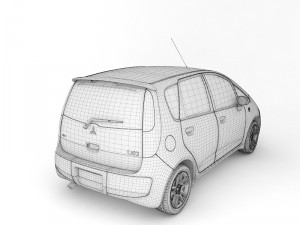 mitsubishi colt Modelo 3D