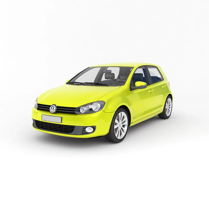 vw golf 3D Model .c4d .max .obj .3ds .fbx .stl .blend 