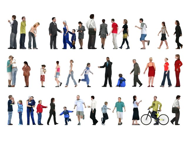 people pack i 3D Model .c4d .max .obj .3ds .fbx .stl .blend 