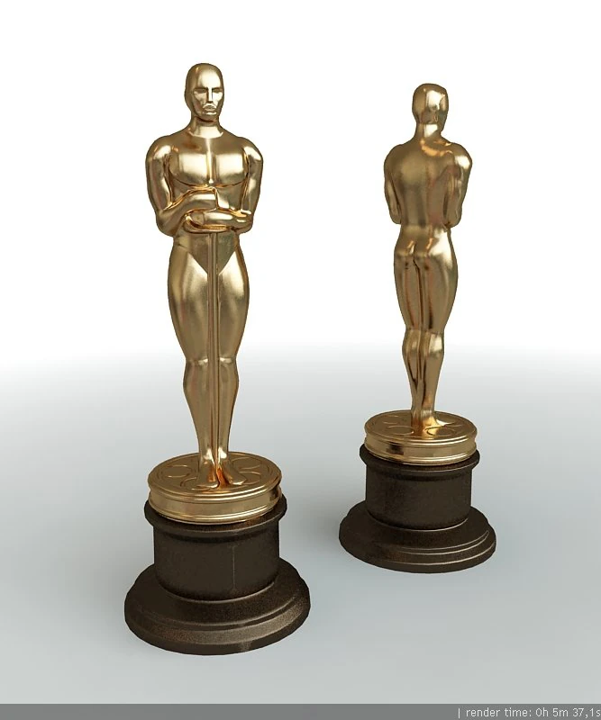 oscar 3D Model .c4d .max .obj .3ds .fbx .stl .blend 