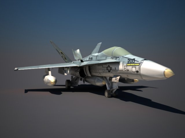 f18 Modelo 3D .c4d .max .obj .3ds .fbx .stl .blend 