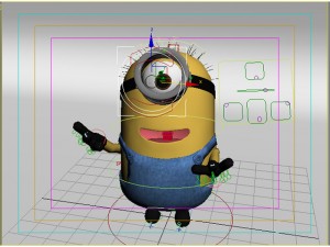 minion rigged body and face 3D Model