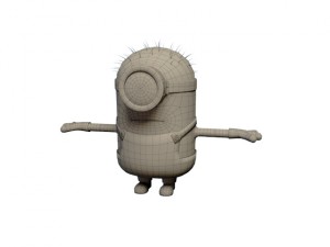 minion rigged body and face 3D Model