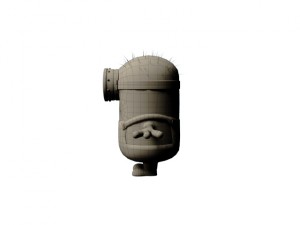 minion rigged body and face 3D Model