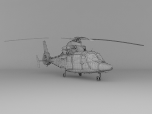 ems air ambulance helicopter 3D Модель