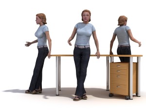 50 people pose high quality 3Dモデル