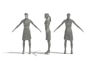 50 people pose high quality 3Dモデル