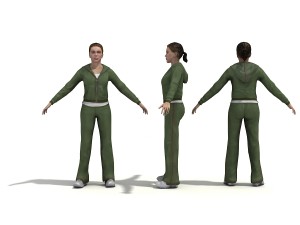 50 people pose high quality 3Dモデル