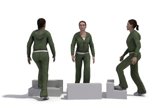 50 people pose high quality 3Dモデル