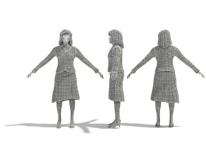 50 people pose high quality 3Dモデル