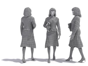 50 people pose high quality 3Dモデル