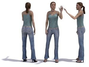 50 people pose high quality 3Dモデル
