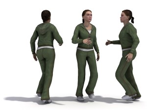 50 people pose high quality 3Dモデル