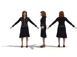 50 people pose high quality 3Dモデル