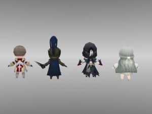 low poly character rigged 3D Model