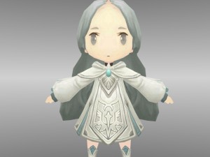 low poly character rigged 3D Model