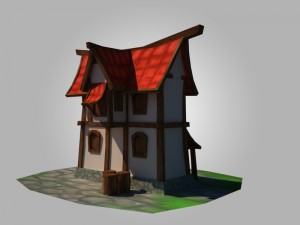 low poly house 3D 모델
