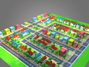 housing lowpoly 3D-Modell
