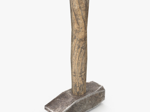 Palu Tua - Poli Rendah Model 3D