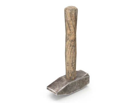 Old Hammer - Lowpoly 3D Model