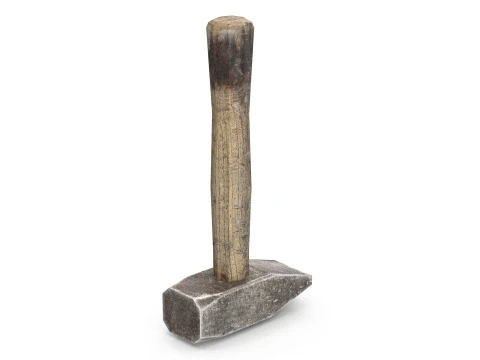 Old Hammer - Lowpoly 3D Model