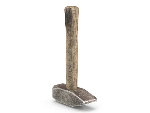 Old Hammer - Lowpoly 3D Model