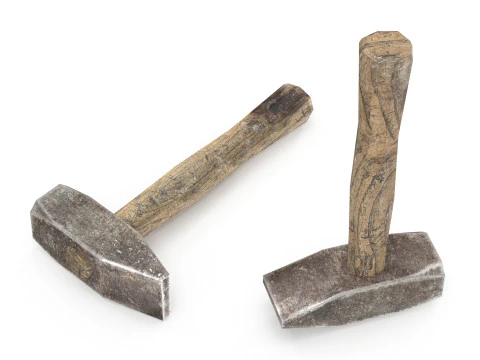 Old Hammer - Lowpoly 3D Model