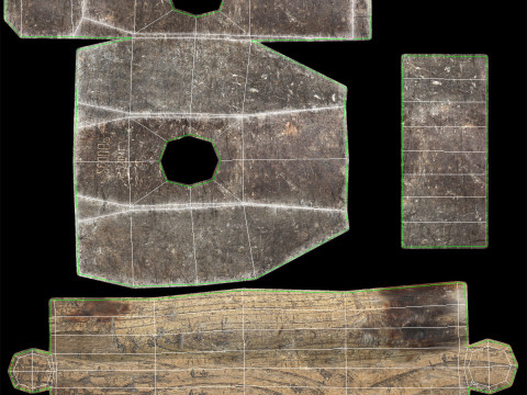 Palu Tua - Poli Rendah Model 3D