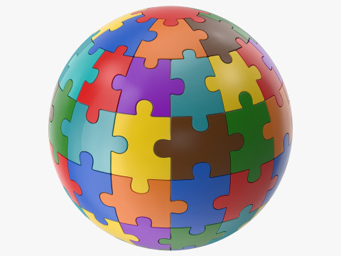 Sphere Puzzle 3D Model