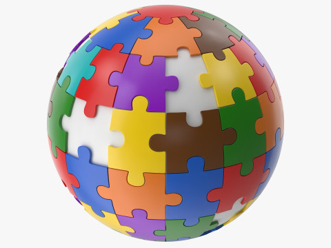 Sphere Puzzle 3D Model