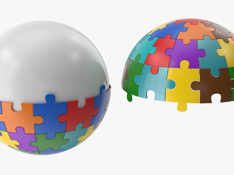 Sphere Puzzle 3D Model