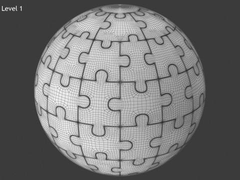 Sphere Puzzle 3D Model