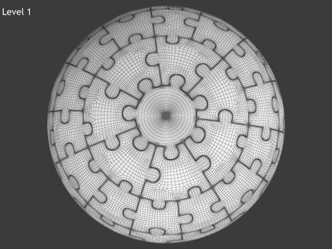 Sphere Puzzle 3D Model