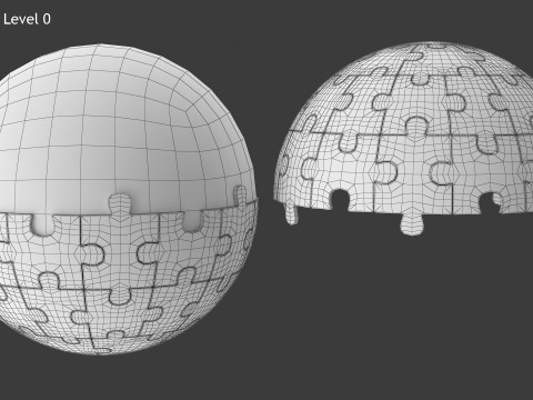 Sphere Puzzle 3D Model