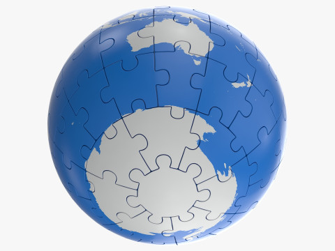 Пазл Глобус 3D Модель