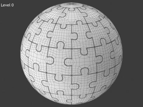 Пазл Глобус 3D Модель