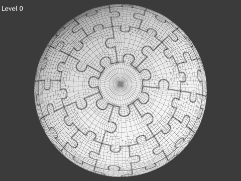 Пазл Глобус 3D Модель