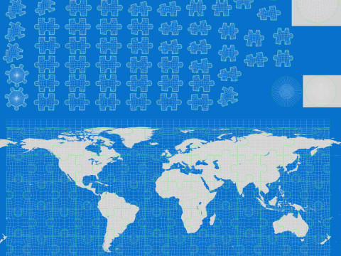Пазл Глобус 3D Модель