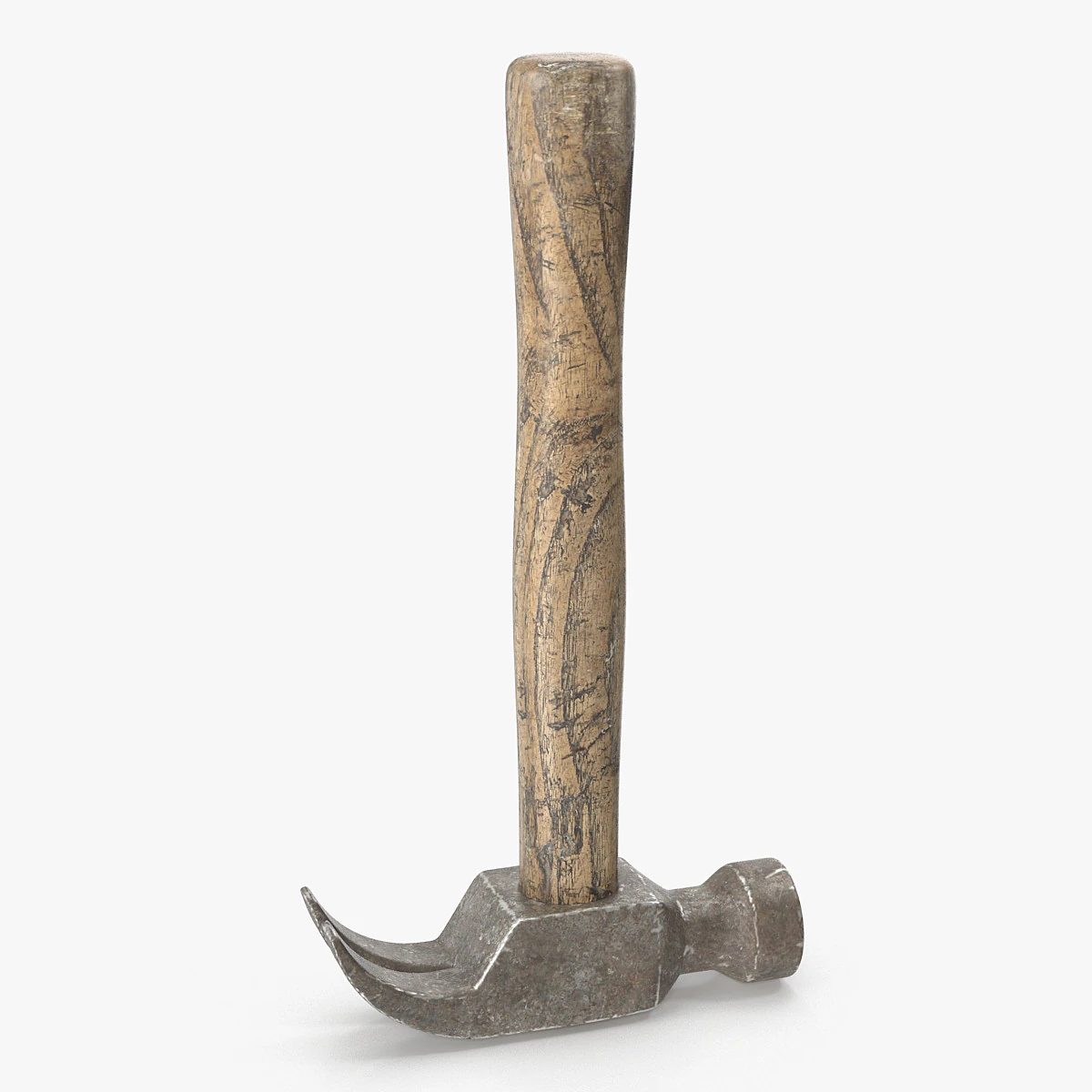 Old Hammer 3D Model .c4d .max .obj .3ds .fbx .stl .blend 