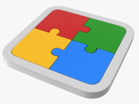 Puzzle 4 Piece 3D Model