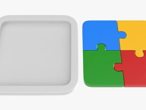 Puzzle 4 Piece 3D Model